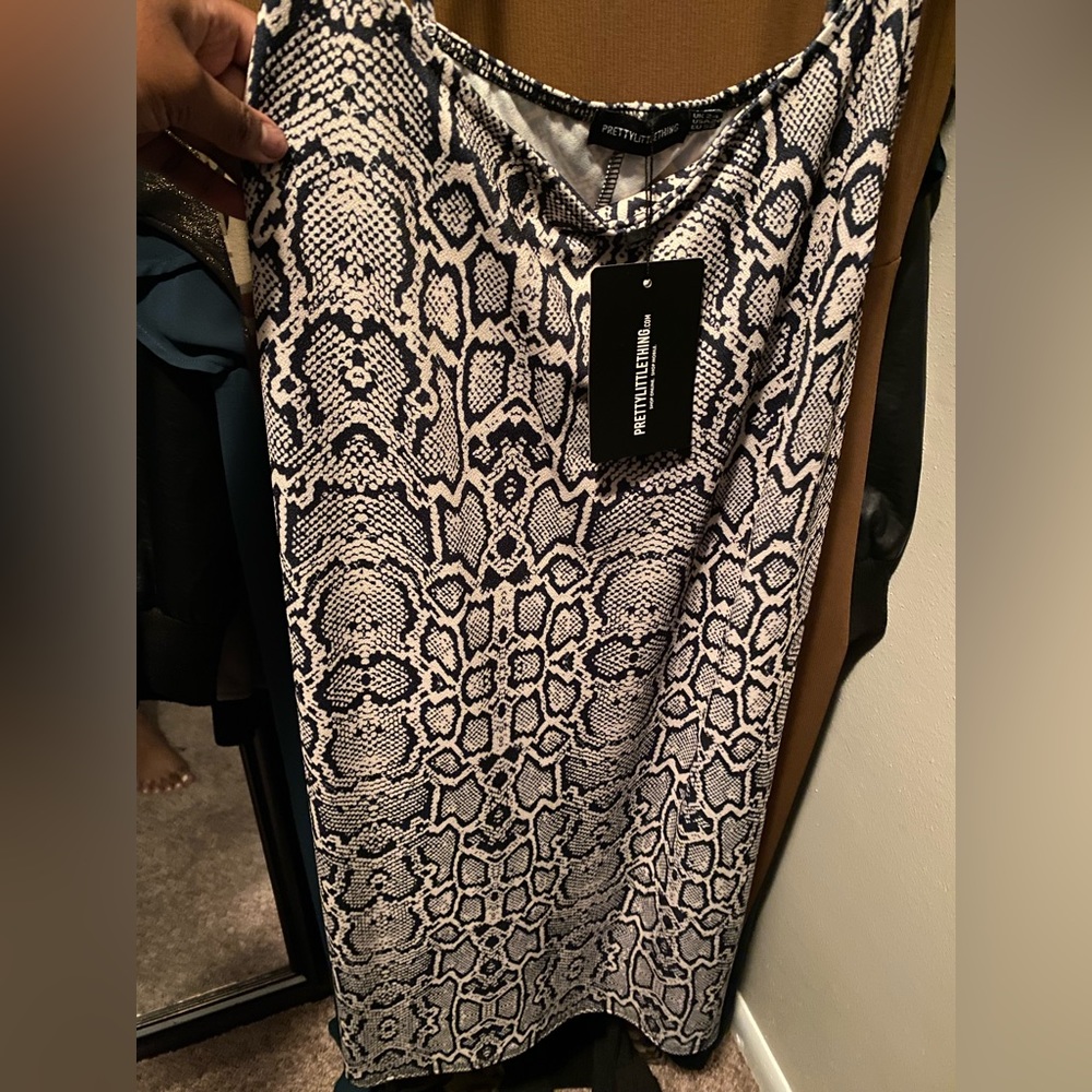 PLT Snakeprint Bodycon Dress